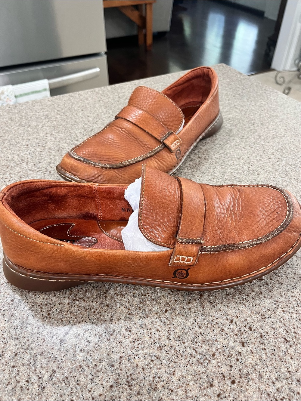 Born Soft Leather Handcrafted Slip-On Loafers Women’s 11 Comfort Walking